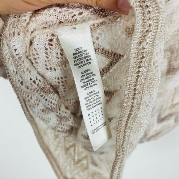 WHBM Chevron Dolman Cross-Back Sweater Size XS - Picture 8 of 8